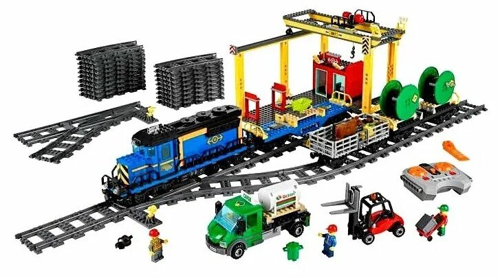 Конструктор LEGO City Trains 60198 Товарный поезд - купить в интернет-магазине п