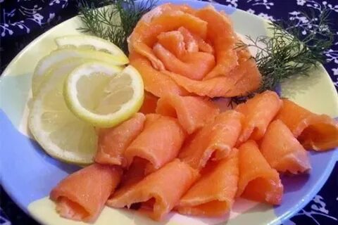 Как красиво нарезать красную рыбу