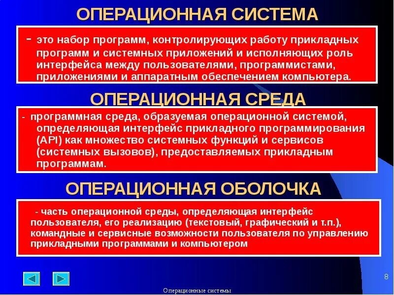 Операционная система программные оболочки. Операционная система комплекс прик. набор программного обеспечения. операционная система это прикладная программа. ос и среды.