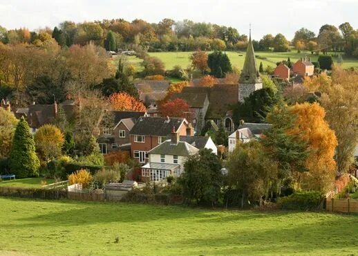 Pas grand-chose: English village autumn Style de cottage anglais, Vie rurale, Ph