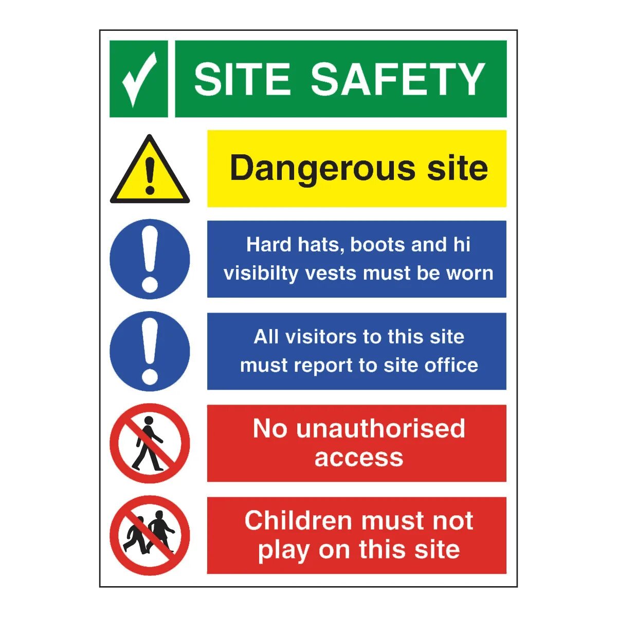 Site Safety. Safety Signage. Safety Rules in Construction. Safety Rules at the Construction site.