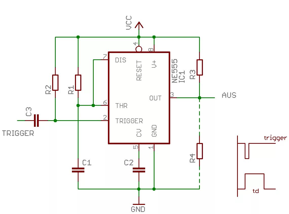 Таймер ne555. Одновибратор ne555 схема включения. Ne555 Генератор импульсов схема включения. Мультивибратор на ne555. Одновибратор на 555 таймере.