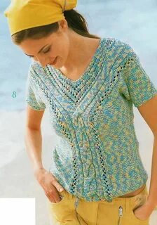 Вязаные спицами из хлопка