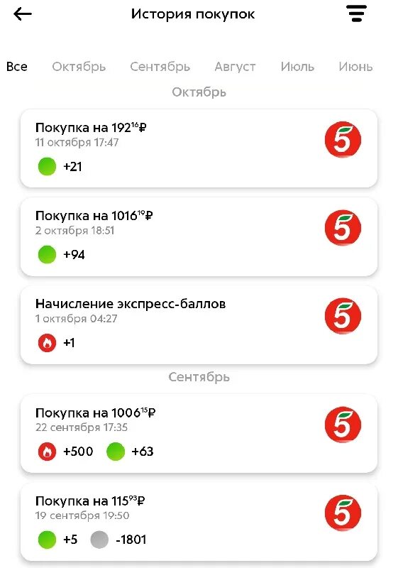 Как списать с карты пятерочка