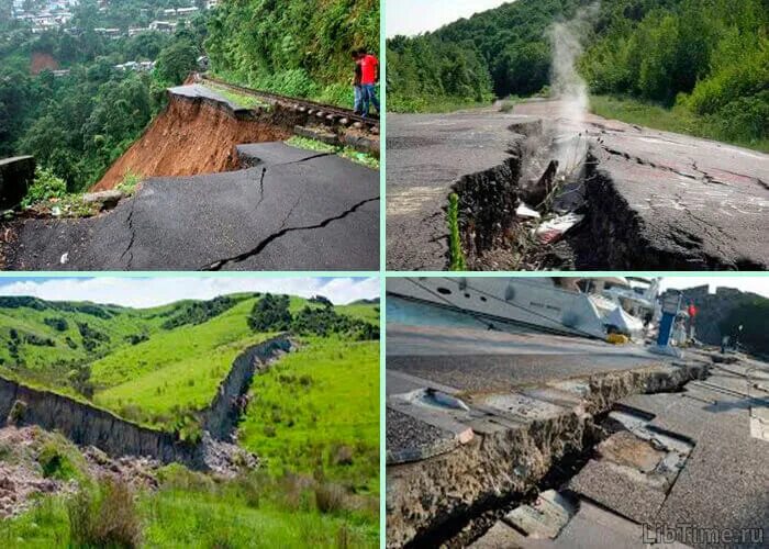 Землетрясение изменение рельефа