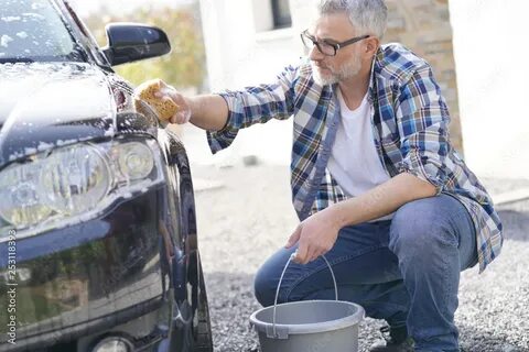 He washed the car