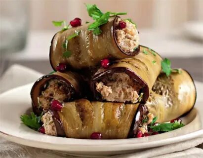 Рецепт баклажанных рулетиков с орехами