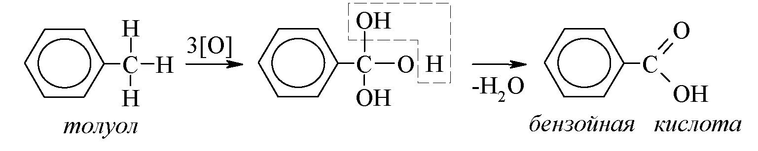 Толуол бензойная кислота бензол толуол