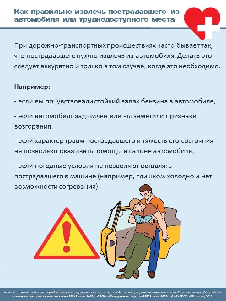 Какие действия необходимо предпринять при аварии