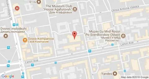 Гостиницы екатеринбурга на карте