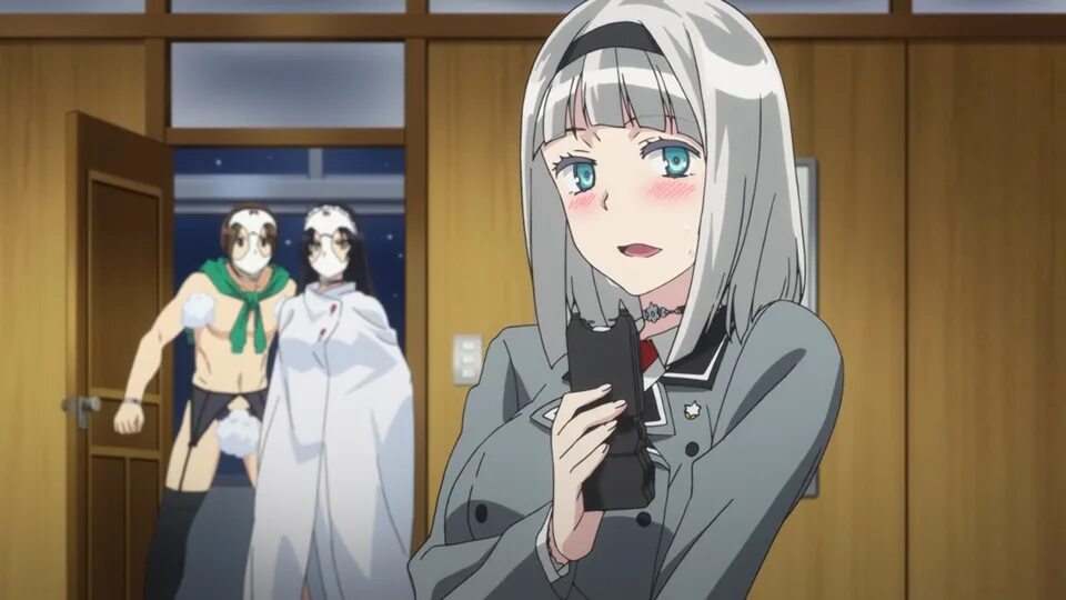 Самые скучные мир самых похабных шуток. Shimoneta Окума и Анна. Shimoseka аниме. Скучный мир в котором не существует самой концепции похабных шуток. Аниме скучный мир без похабных шуток.