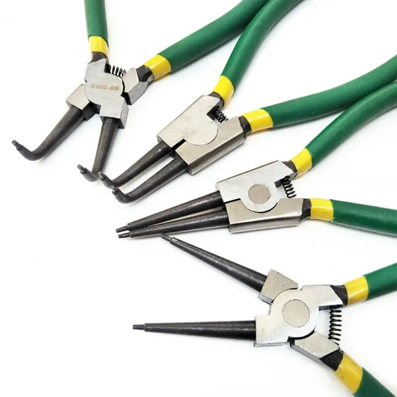Пассатижи для колец. Snap ring pliers set. jonnesway combination internal-external snap ring pliers set. плоскогубцы для загнутых наружных стопорных колец deli dl20024. универсальные пассатижи для стопорных колец.