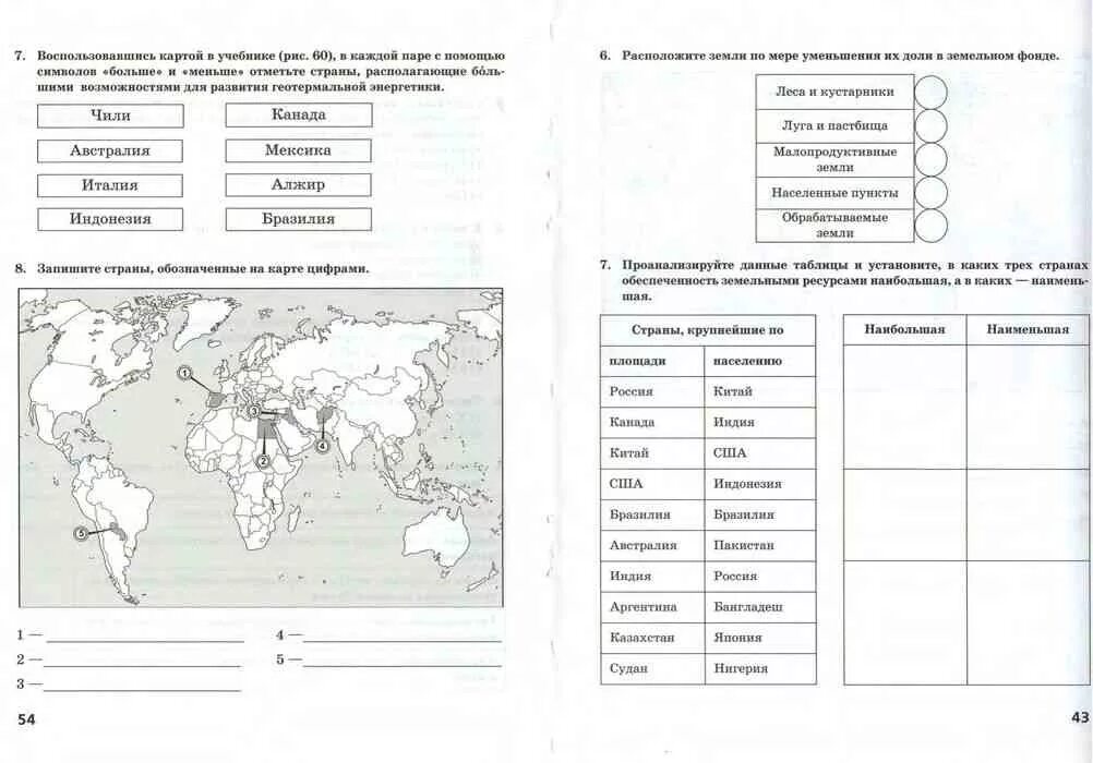 География городов тест