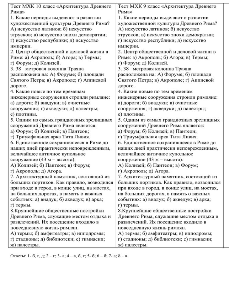 Мир художественной культуры тест 7 класс. Тест по МХК. Тест античное искусство ответы. Контрольная работа по МХК 10 класс. Тест художественная культура древней Греции.