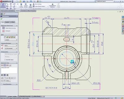 Solidworks размер