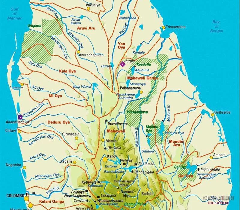 Карта достопримечательности шри. Шри Ланка на карте. Шри Ланка реки карта. Реки Шри Ланки на карте. Карта Шри Ланки.