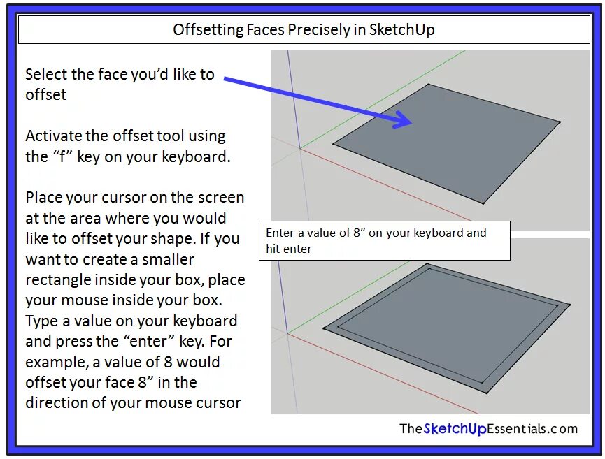 Offset Sketchup. Tool Offset Type. Thickness и Offset. Z-Offset пример. Offset tool