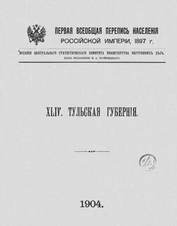 Первая российская перепись 1897 г