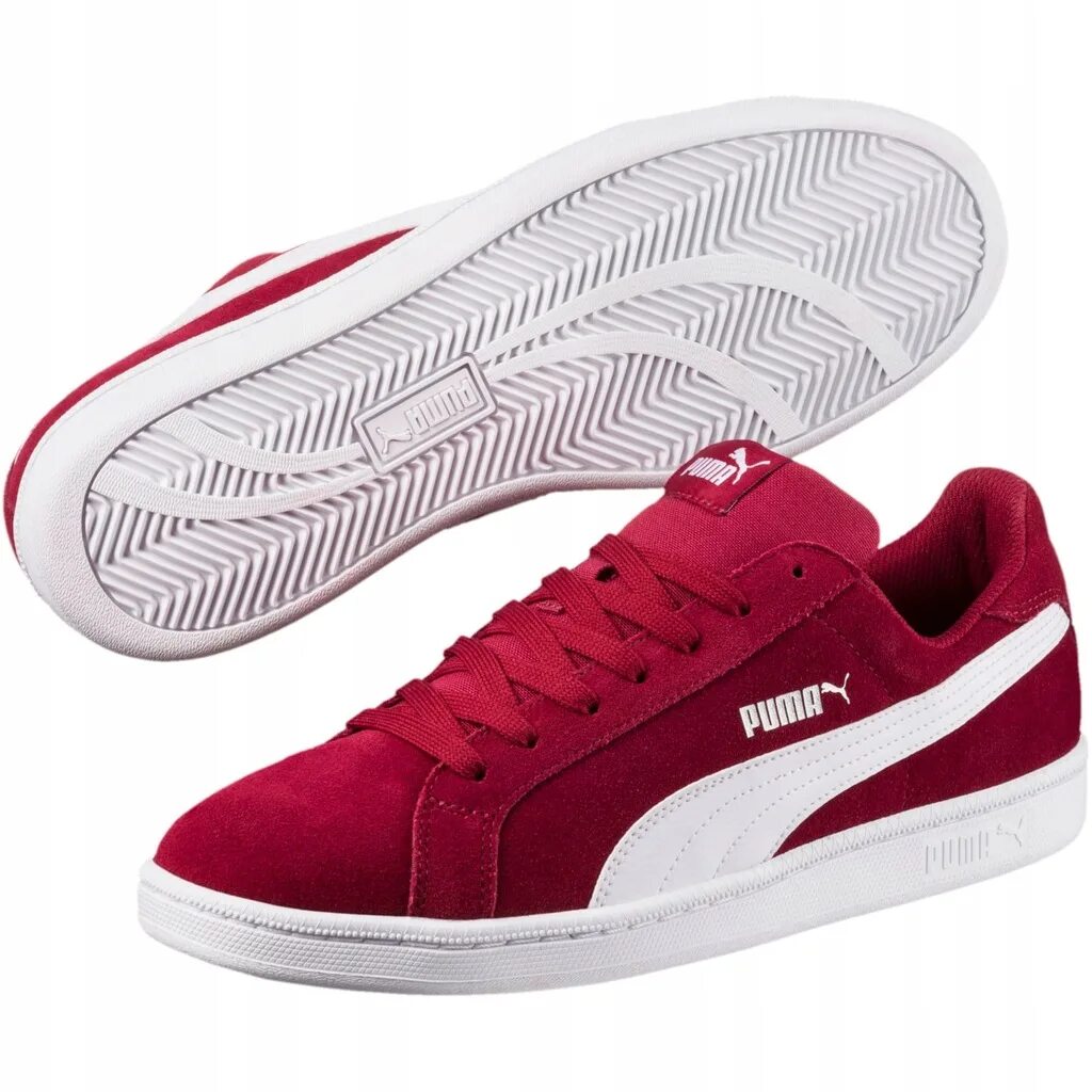 Купить кроссовки пума. Puma Smash SD. Кеды Пума мужские. Puma Smash SD Red. Puma Shoes White Red.