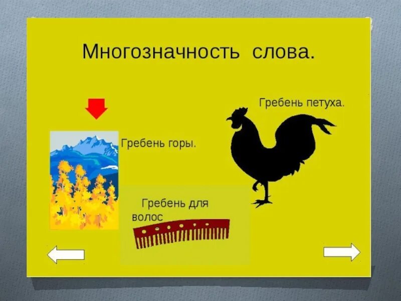 Гребень горы и гребень петуха. Многозначность слова гребень. Презентация гребень петуха. Многозначность презентация.