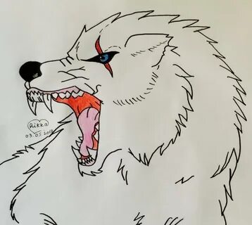 Как нарисовать злого волка