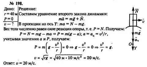 Выпуклый мост радиусом 40 м