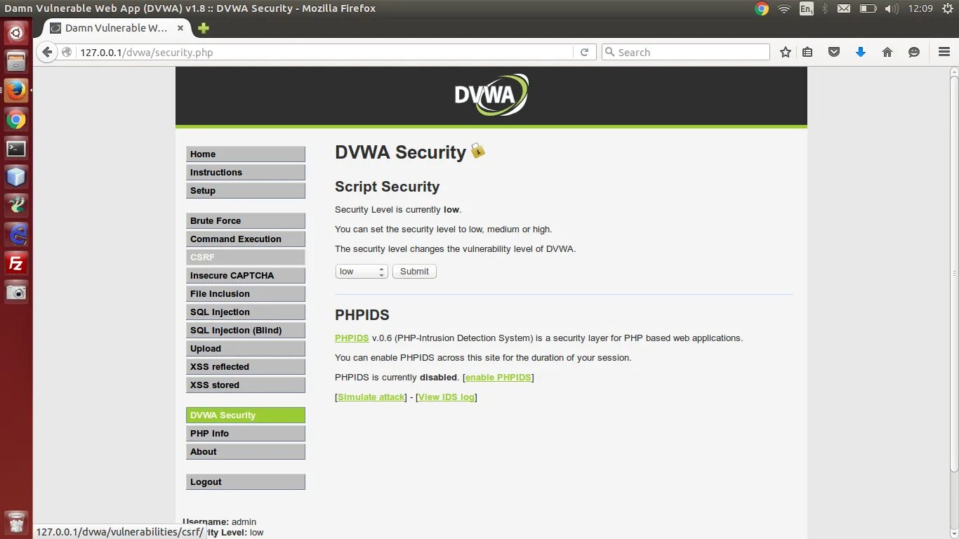 DVWA. Damn vulnerable web application. DVWA установка. SQL Injection.