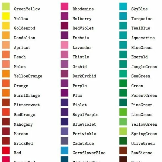 Colored text name. Название цвета на английском. Название цветов по английскому. Сложные цвета на английском. Таблица цветов на английском.