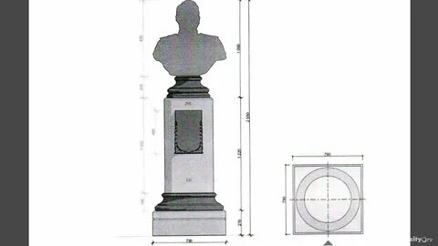 Памятник в виде граненого столба