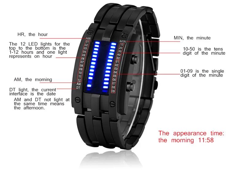 Led часы настройка. Бинарные часы. Бинарные часы наручные мужские. Светодиодные двоичные часы. Настройка бинарных часов.