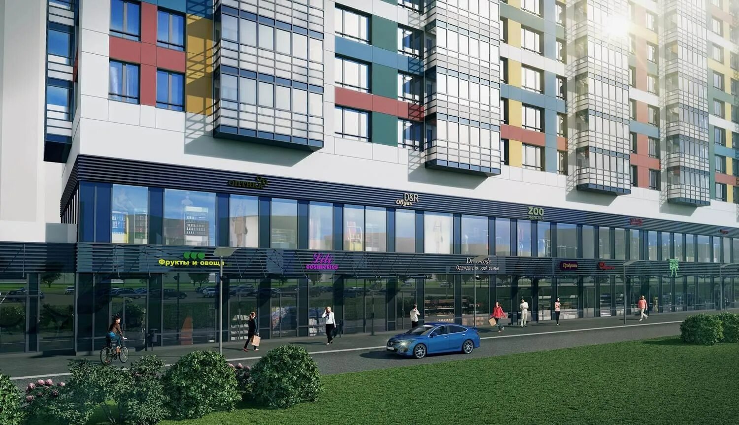 входная группа в офисное здание. жилой дом с нежилым помещением. входная группа в многоквартирном доме. коммерческие помещения в мкд. фасады офисов на первом этаже.