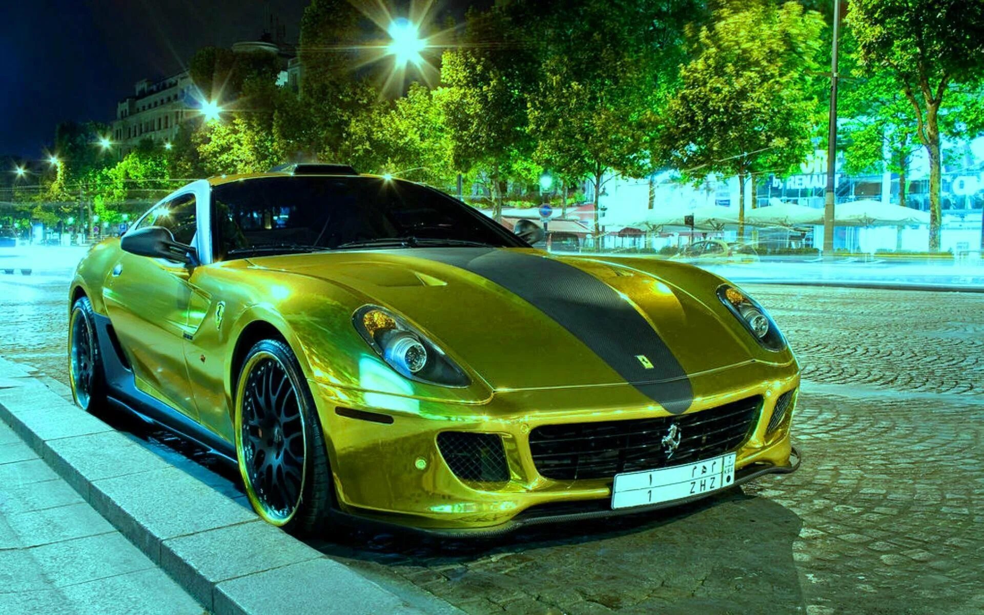 Золотистый авто. Ferrari 599 GTB Золотая. Hamann Ferrari 599 GTB Fiorano. Феррари 599 GTB из чистого золота. Феррари 599 Золотая.