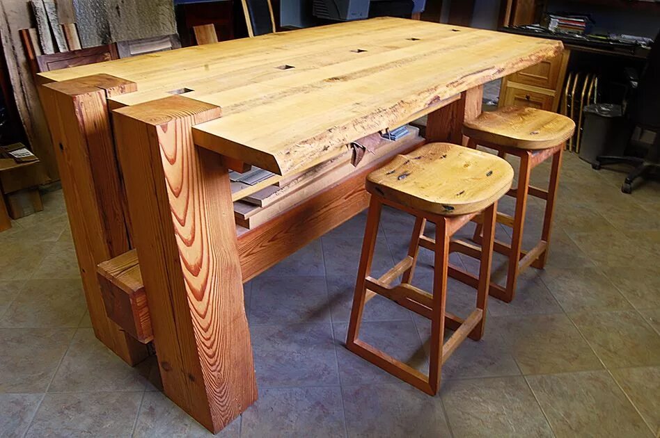 Tables made of wood