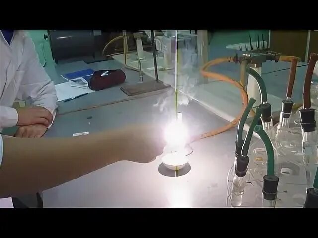 Горение магния в углекислом газе