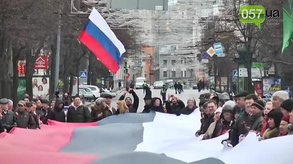 Г тутов. Харьков 2014 год. Митинги в России. Националисты в Харькове.