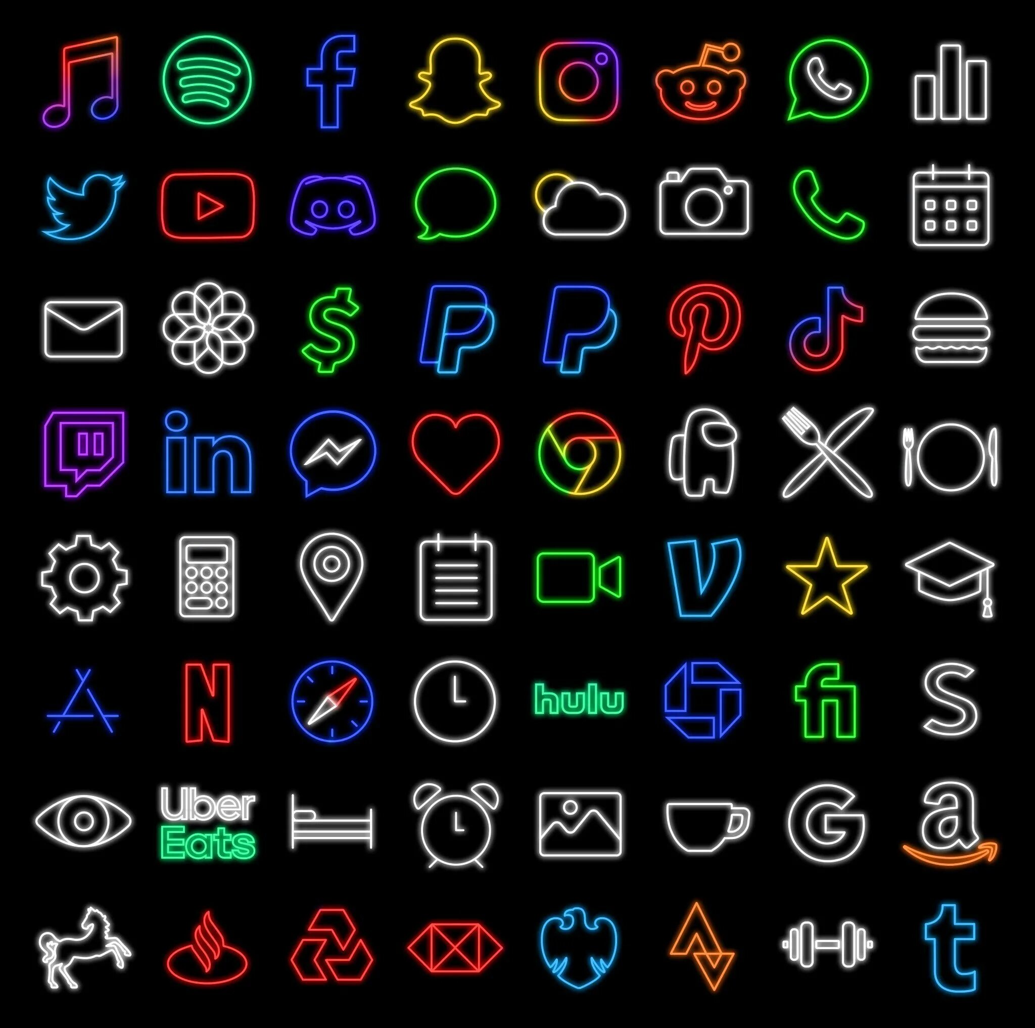 Neon icons. Неоновые иконки. Неоновые иконки для приложений. Тёмные иконки для приложений. Неоновые иконки на приложения приложения.