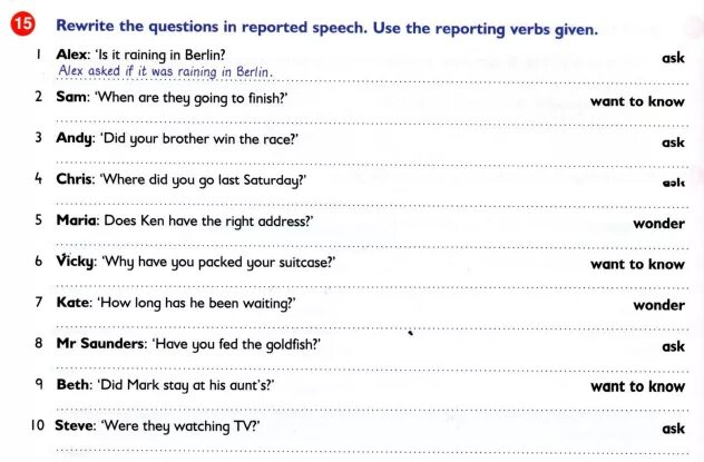 Questions in reported Speech. Reported Speech reporting verbs. Rewrite in reported Speech. Last reported Speech.