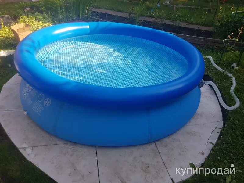 Можно вернуть бассейн в. Бассейн надувной intex easy set 244*61 см, фильтр-насос, 28108. бассейн easy set 244х61 см.. 28108 intex. бассейн intex 28108 easy set.