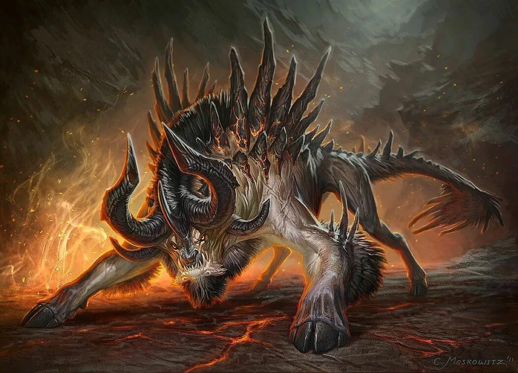 Фэнтези тварь. Зверь в подземелье лавкрафт. Сиреноголовый монстрс. Страшные фантастические существа. Фэнтези звери.