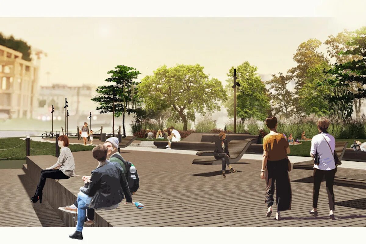 В юнтолово общественное пространство. Новое общественное пространство. Прогулочная зона на набережной карповки. Арт пространство конюшенная 2. Парк зеленая река серп и молот.