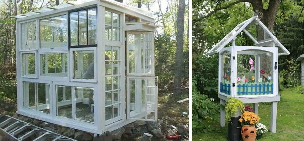 Парник из оконных рам. Парник из старых оконных рам. Что можно сделать из рам. Парник из рам. Беседка из старых окон.