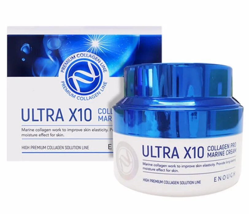 Ultra x10 Collagen Pro Marine. Ultra x10 Collagen Pro Marine Cream 50мл [enough]. Ultra x10 Корея крем. Крем Ultra x10 Collagen Pro Marine.