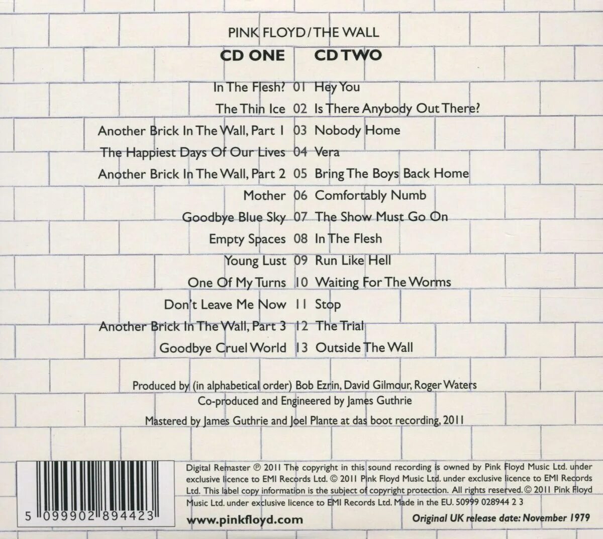 Список песней пинк. Pink Floyd 1979 the Wall. Альбом the Wall. Pink Floyd the Wall обложка. The Wall Pink Floyd альбом.