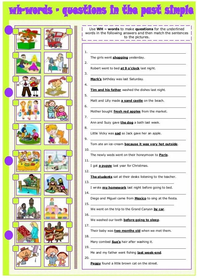 Make a question with be. Past simple вопросы worksheets. past simple wh вопросы упражнения. past simple wh questions задания. wh questions past simple worksheets.