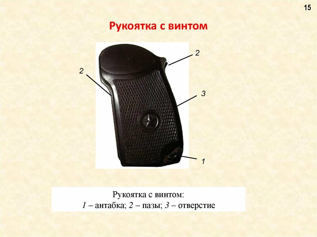 Для чего предназначена рукоятка. Антабка пм служит для. рукоятка с винтом пм.