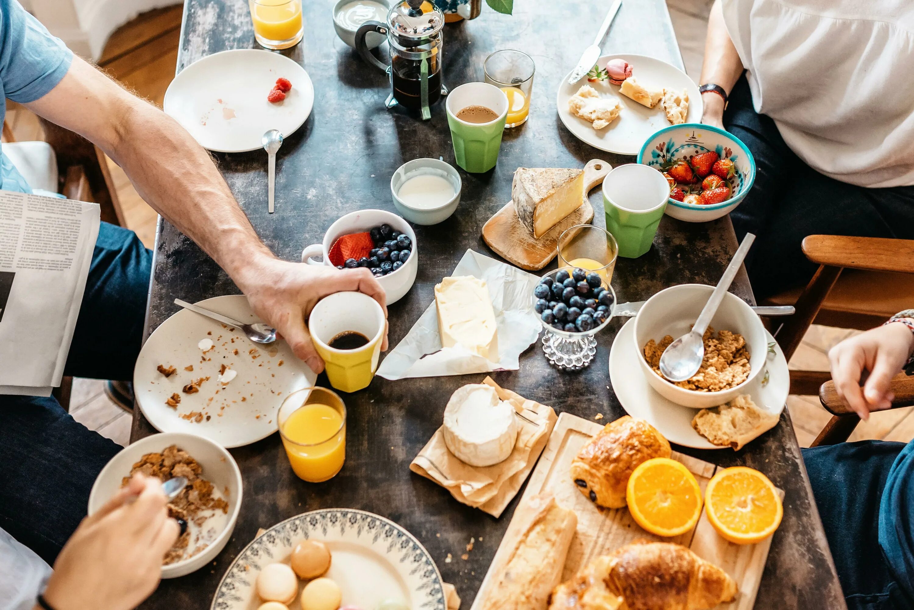 We made breakfast
