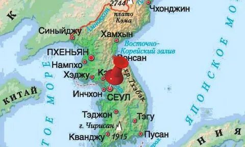 Где расположена корея