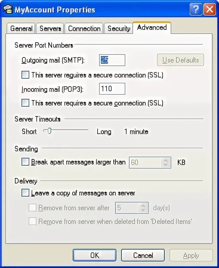 Ssl connection timeout