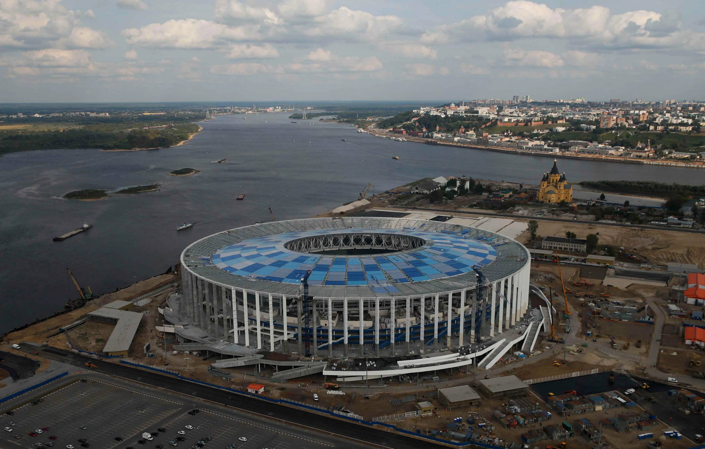 Стадион нижний новгород вместимость. Стадион Нижний Новгород Арена. Арена Горький Нижний Новгород. Нижний Новгород стадион к ЧМ 2018. Стадион Нижний Новгород 2023.