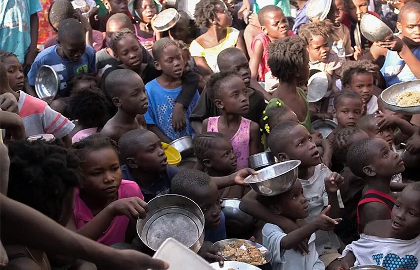 Африканские дети Голодные. Гаити население. Starving help